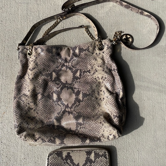 MK snakeskin bag with matching wallet (sold as a pair) lightly used. - Picture 4 of 7